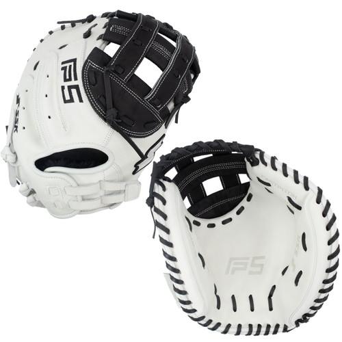 SSK FP5 34" Fastpitch Softball Catcher's Mitt FP5-3400WHTBLK12