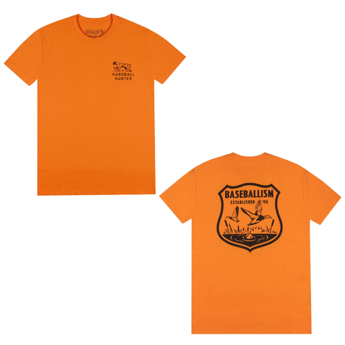 Baseballism Hardball Hunter Hunting Badge Adult Lifestyle T-Shirt – HUNTER BADGE