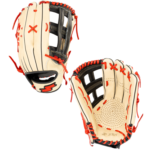SSK ZSLOW DIMPLE 13.5” Slowpitch Softball Glove ZSD-1350CMLBLKRED3