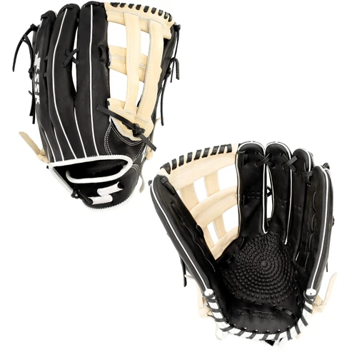 SSK ZSLOW DIMPLE 14” Slowpitch Softball Glove ZSD-1400BLKCMLWHT3