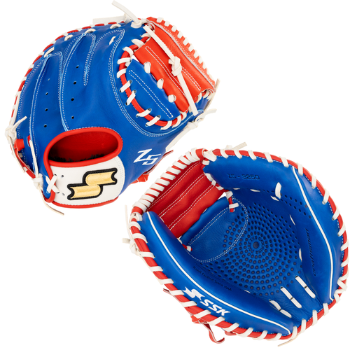 SSK Z5 Craftsman 32.5” Baseball Catcher’s Mitt Z5-3250RYLWHTRED6