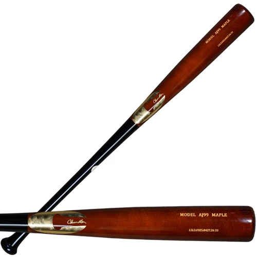 Chandler Custom AJ99 “SHADOWFIRE” Maple Wood Baseball Bat – AJ99 BLK/SAD/GLD