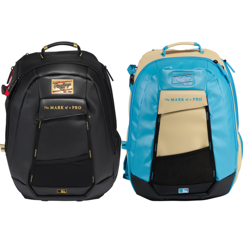 Rawlings Leather Gold Collection Utility Backpack Baseball and Softball Backpack – GCUBKPKL