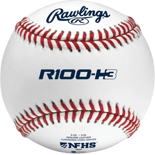 Rawlings R100-H3 NFHS/NOCSAE High School Official League Baseball – DOZEN