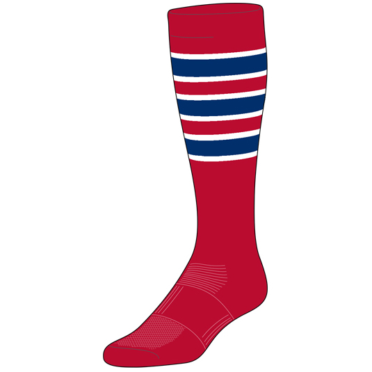 TCK Custom Stirrup Baseball Socks Pattern I Bases Loaded