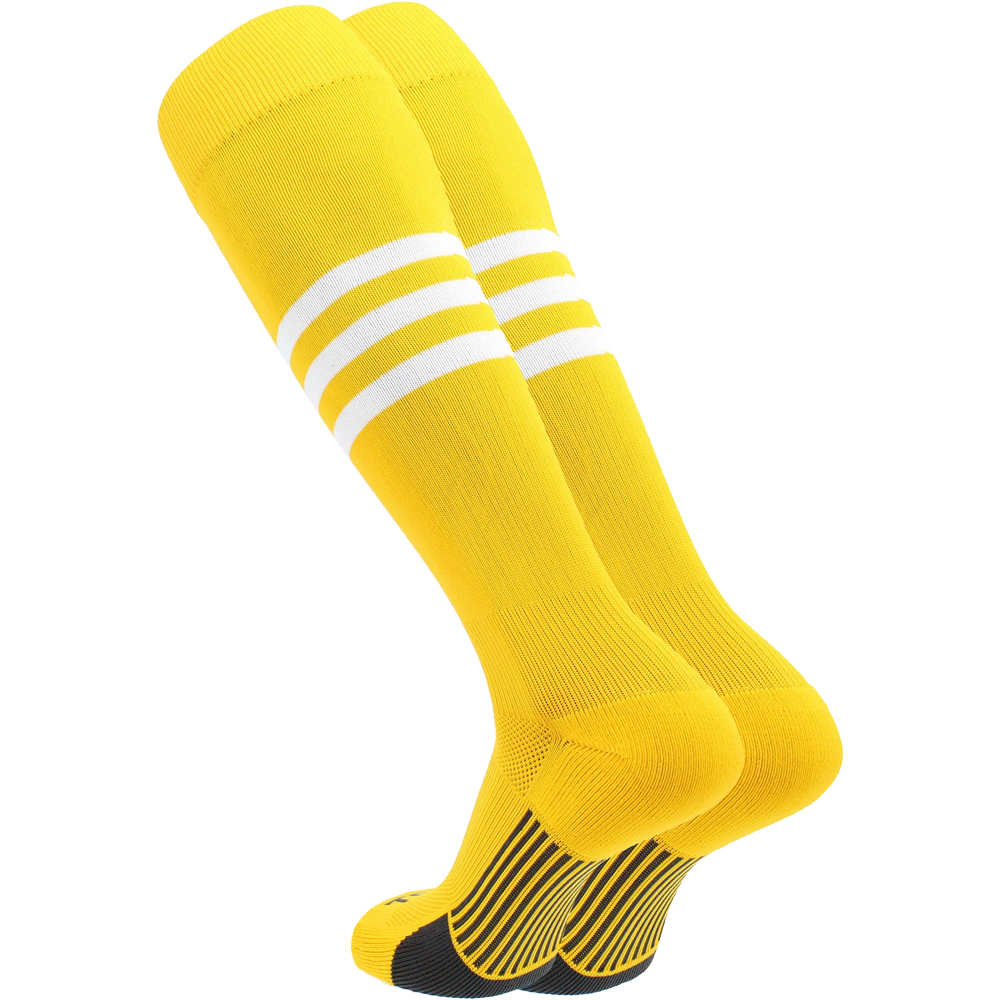 Chaussettes Baseball Twin City 2-en-1 étrier - Lot De 3 Paires Vertes, Taille 12-13.5
