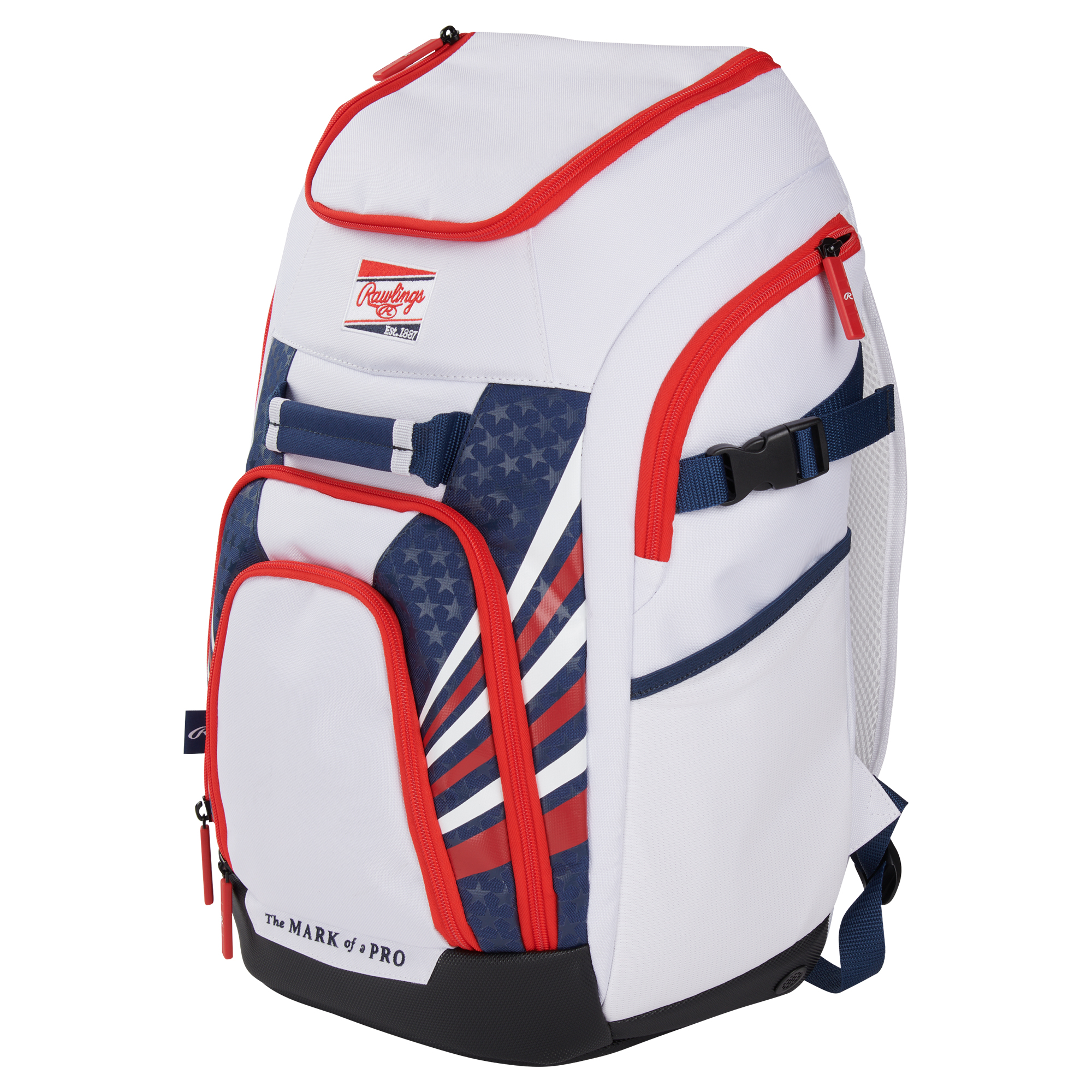 Sac à Dos Rawlings Franchise 2 – Baseball, Noir, Compartiment Batte (Neuf)