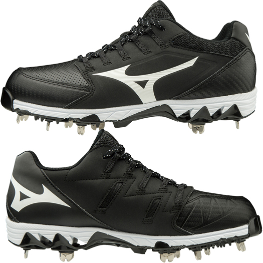 Mizuno 9-Spike Swift 5 Femme Métal Softball Cleat Blanc//Gris CIC 0618 ~ NOUVEAU