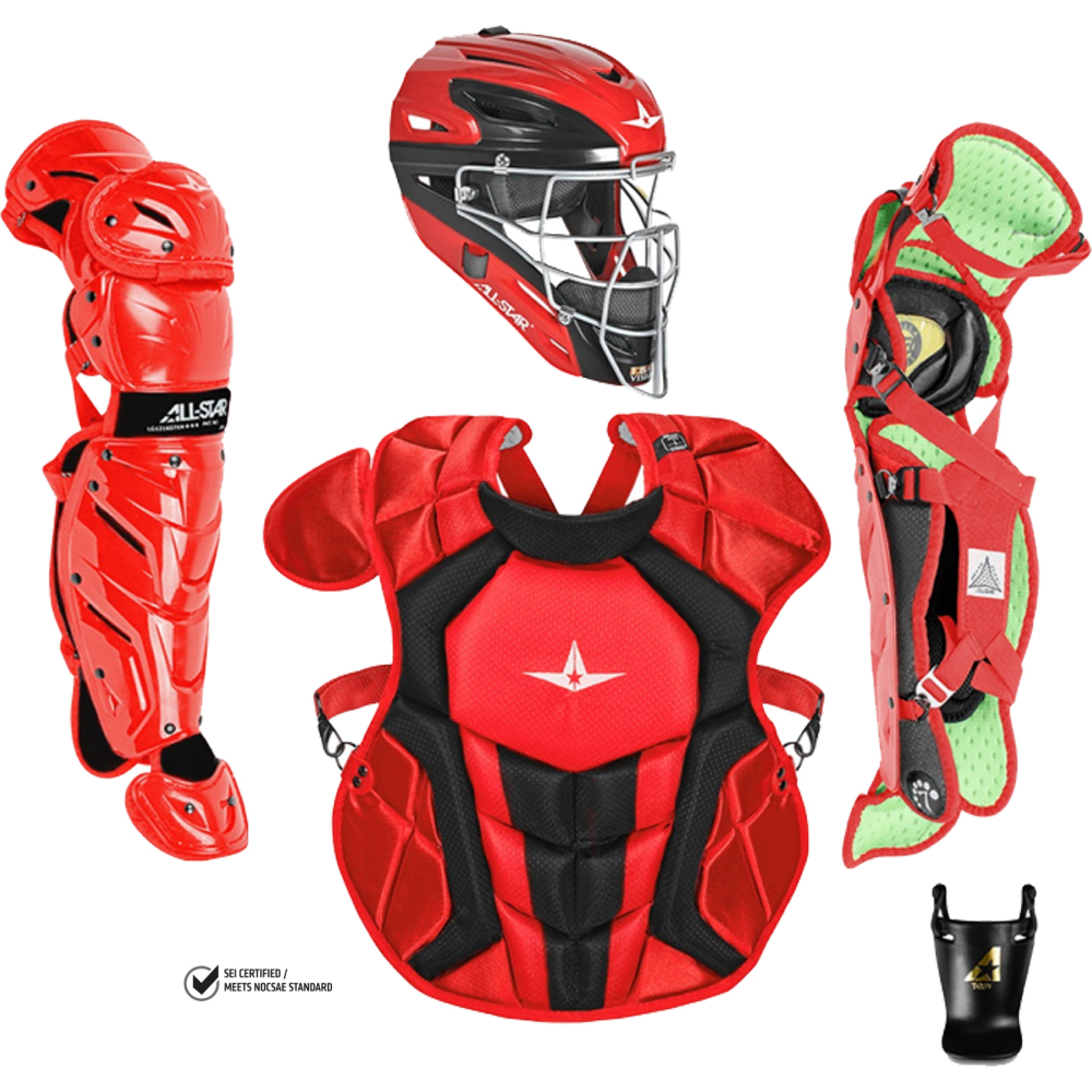 Mizuno Samurai Girls Fastpitch Catchers Gear Set (Black/Gold Intermediate)