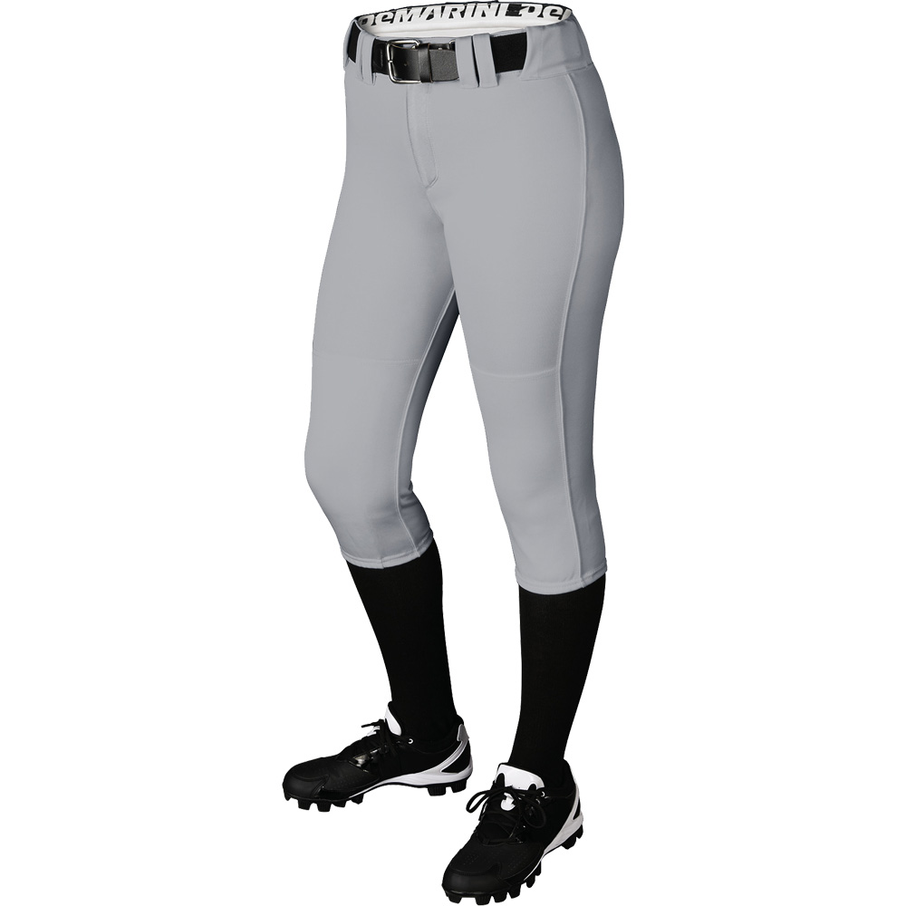 Pantalon Softball DeMarini Fierce Fastpitch Fille L – Blanc/rouge Passepoil WTD4040