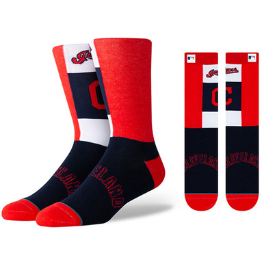 MLB Stance Pop Fly Cleveland Indians Baseball Socks M545B19IND - Bases ...