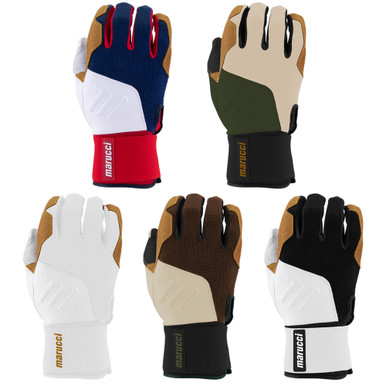 Gant De Frappe Marucci Blacksmith Full Wrap Adult White Batting Gloves