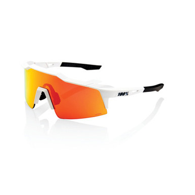100% Speedcraft SL Baseball Sunglasses Soft Tact Off White w/ HiPER Red ...