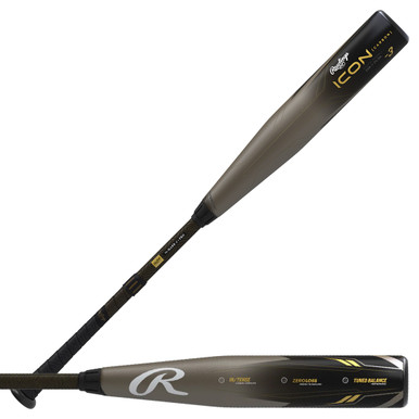 Batte Baseball Rawlings Icon BBCOR 2023 - 33/30 (-3) - 2 5/8" - Neuve