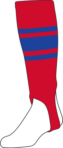 TCK Custom Stirrup Baseball Socks Pattern C - Bases Loaded