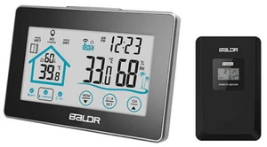 BALDR wireless thermometer and hygrometer with remote sensor