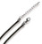 Black cord with clasp 20pc