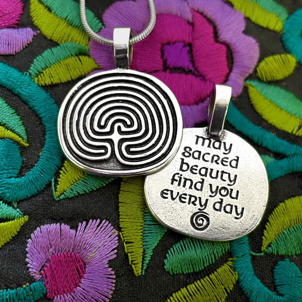 Ancient Labyrinth Necklace - Deva Designs