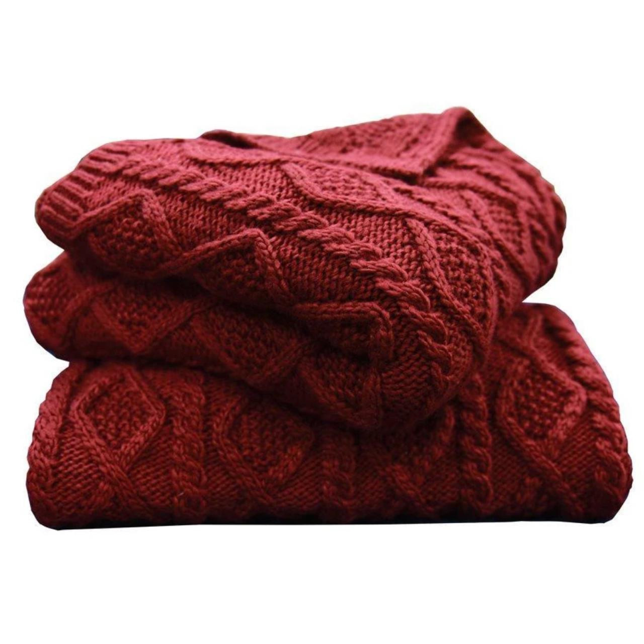 HiEnd Accents Cable Knit Throw