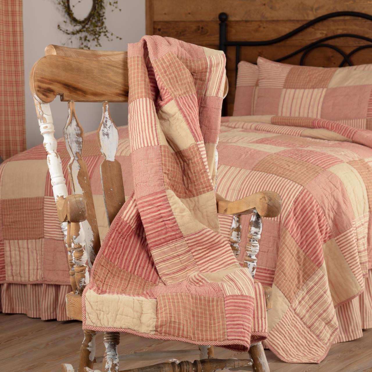 VHC Brands Sawyer Mill Quilted Throw