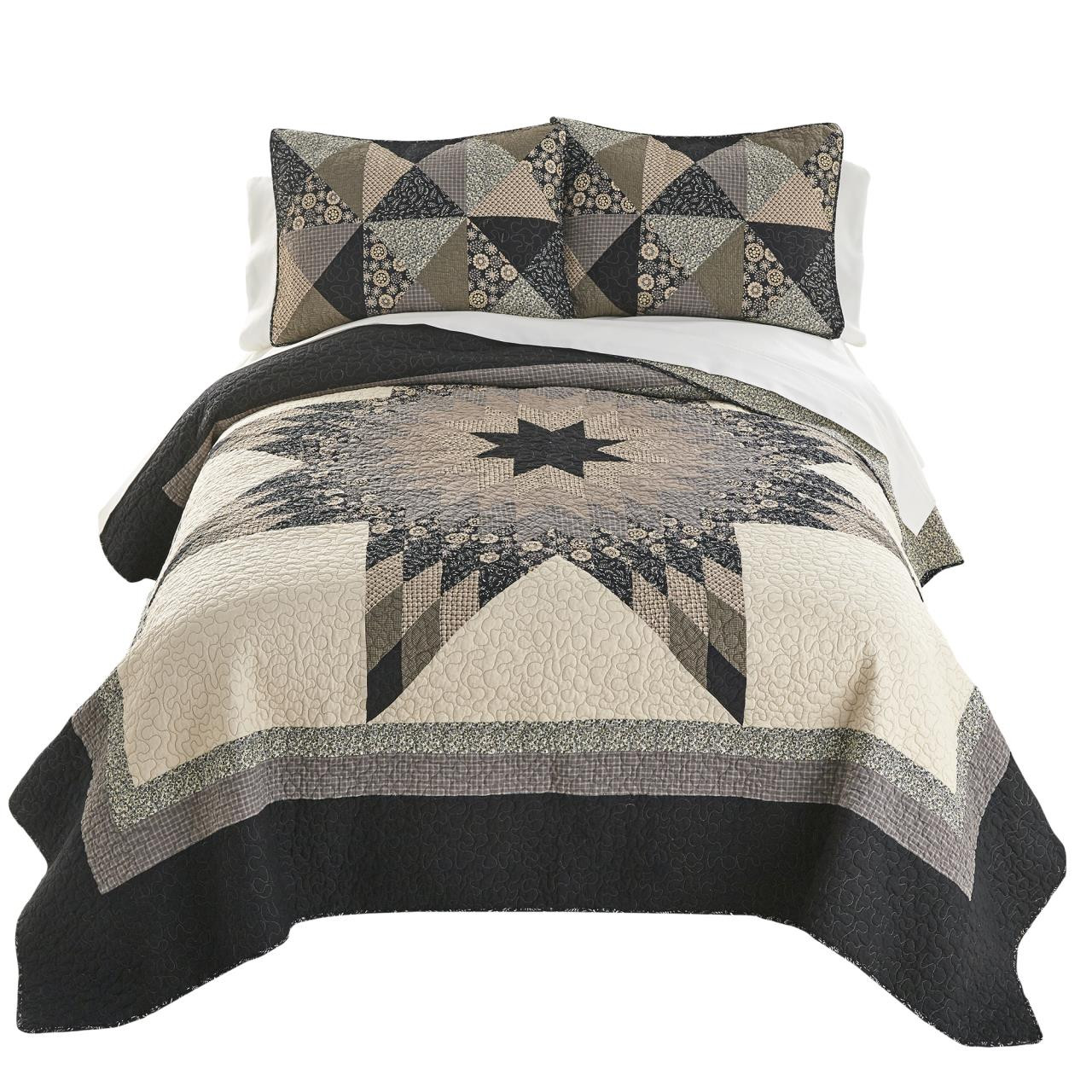 VHC Brands Check Star Quilt - Thumbnail 2