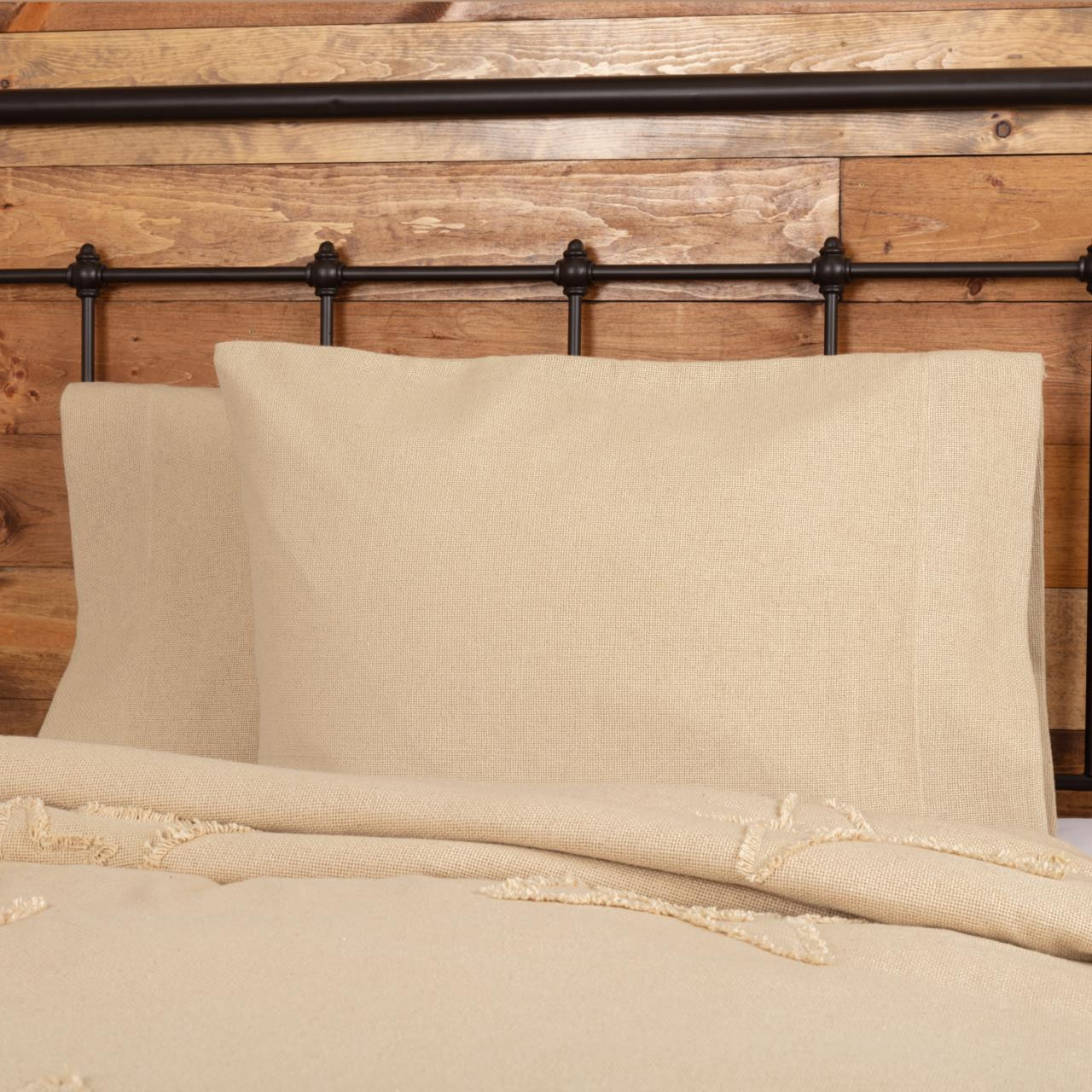 VHC Brands Burlap Pillow Case - Thumbnail 2
