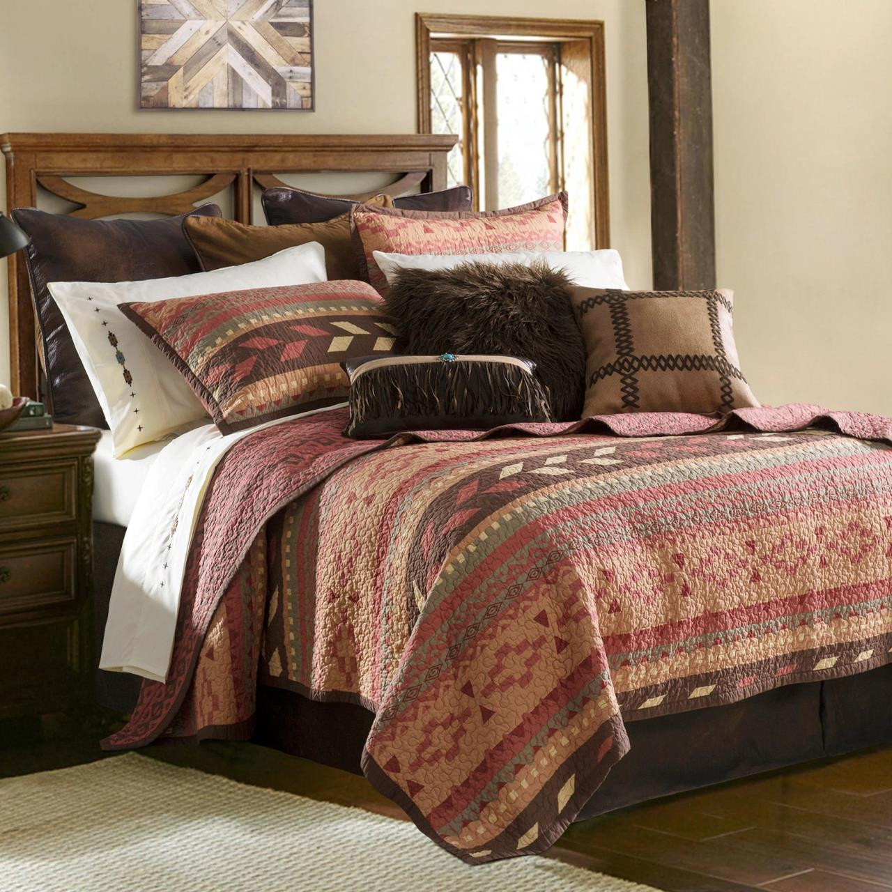 HiEnd Accents Broken Arrow Quilt Set