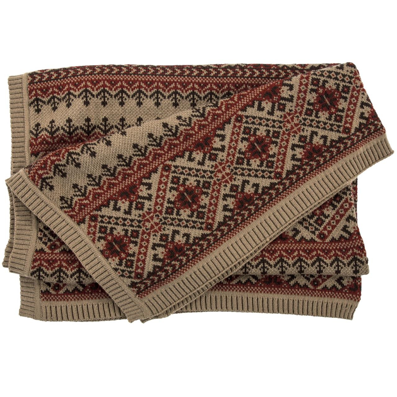 HiEnd Accents Lodge Fair Isle Knit Throw - Thumbnail 2