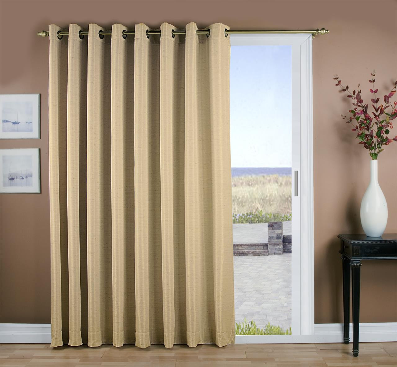 Ricardo Grasscloth Curtain Panel - Thumbnail 4