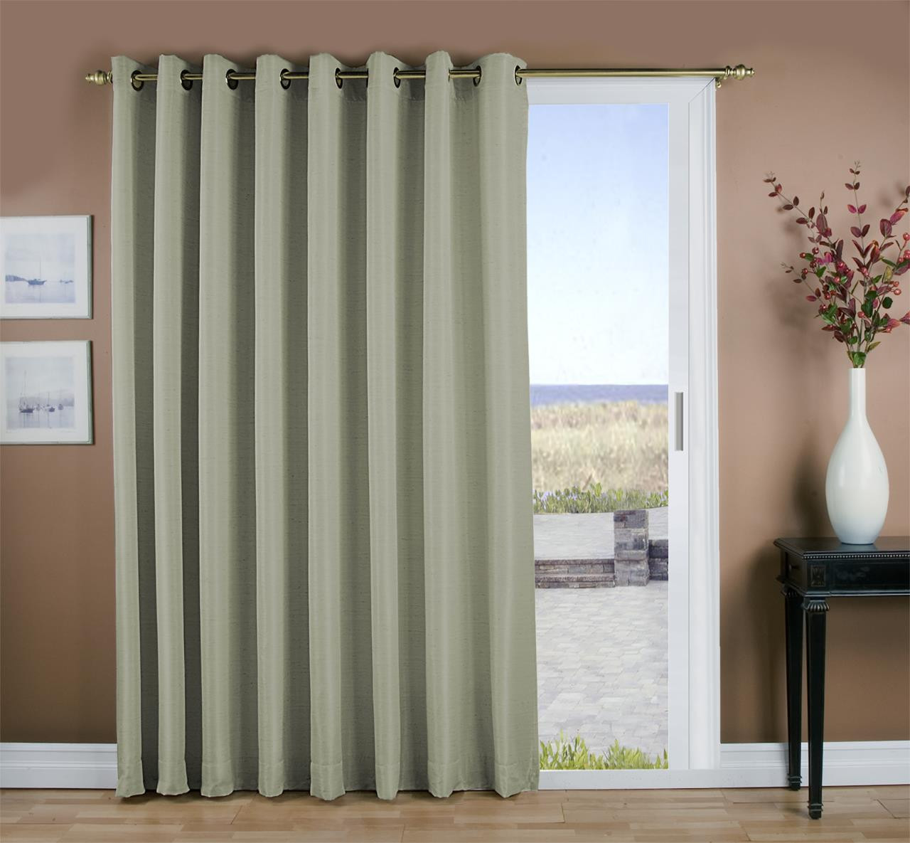 Ricardo Grasscloth Curtain Panel - Thumbnail 3