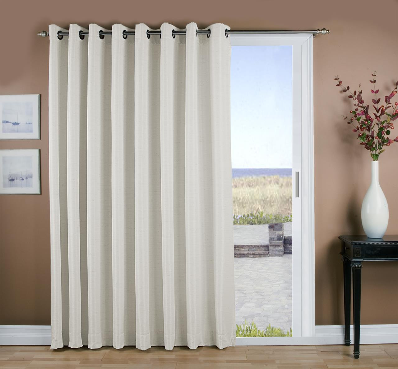 Ricardo Grasscloth Curtain Panel - Thumbnail 2