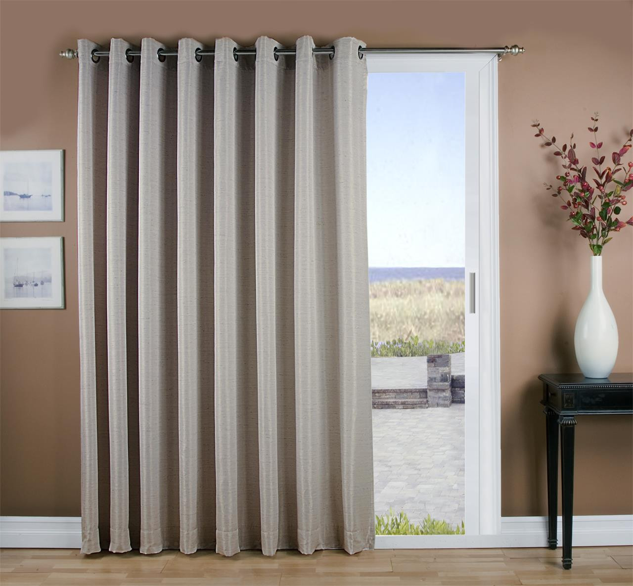 Ricardo Grasscloth Curtain Panel