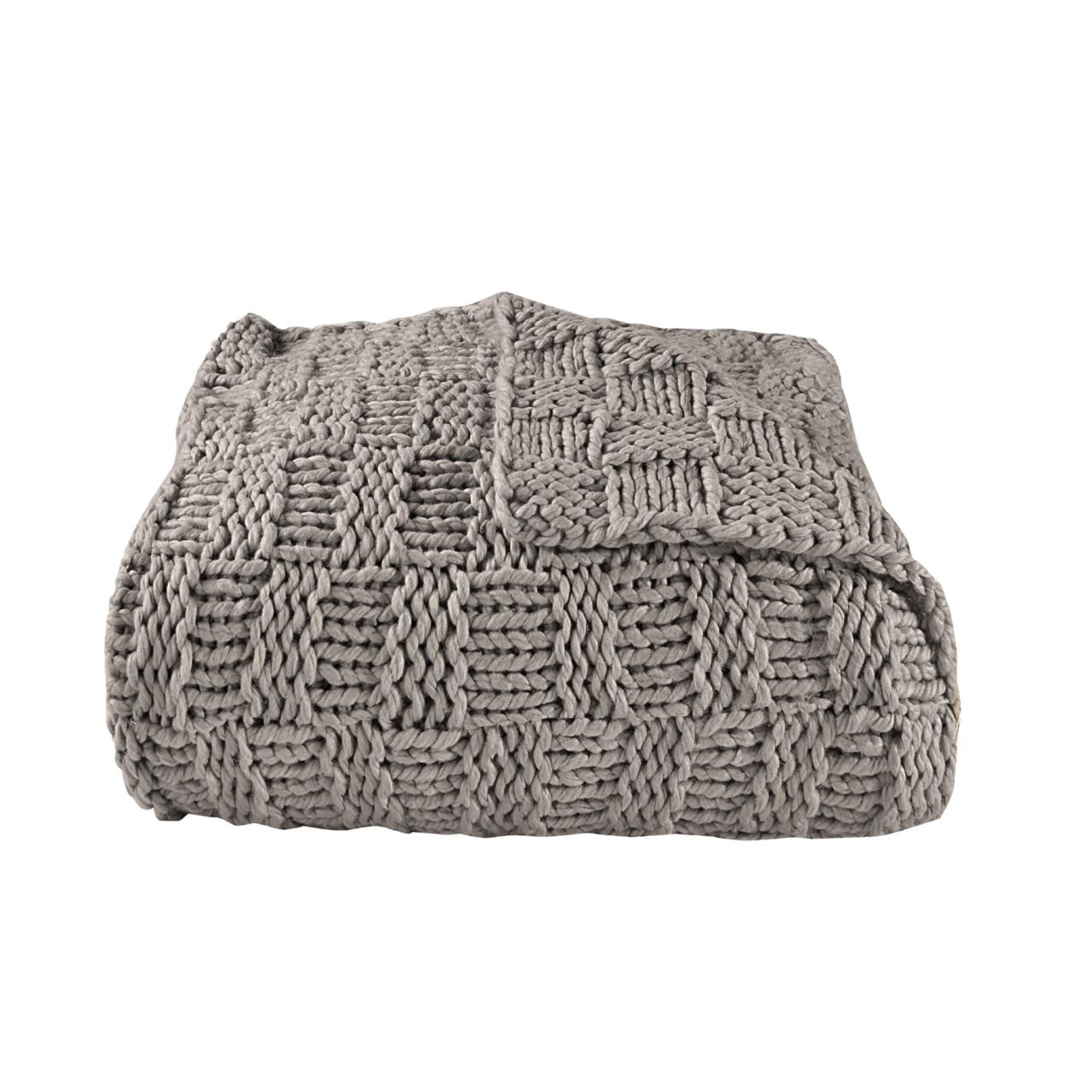 HiEnd Accents Chess Knit Throw - Thumbnail 2