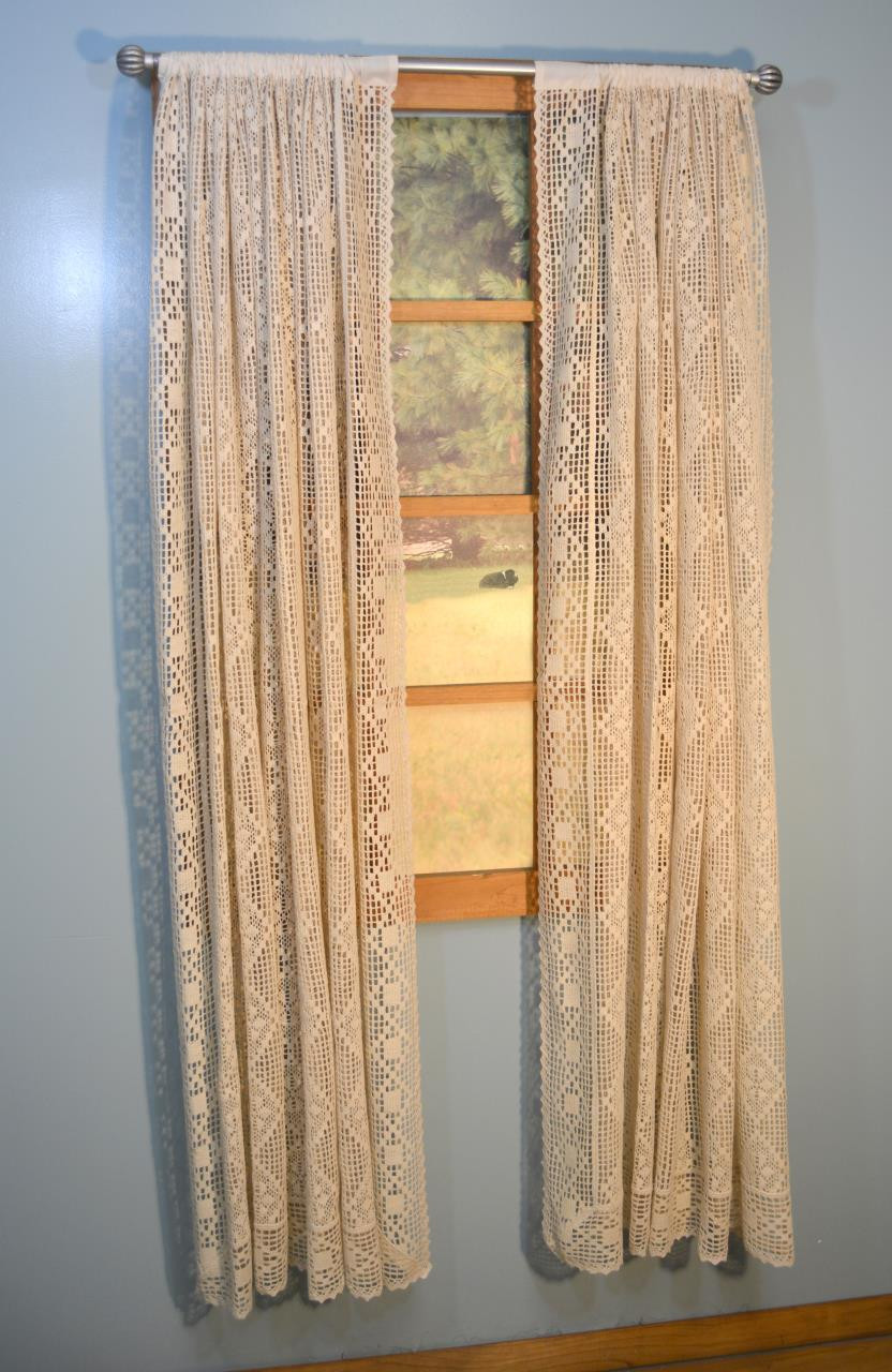 カーテン Decovo & lace curtain Amazon.com: TUDECO Lace Vintage Shower Curtain with Attached