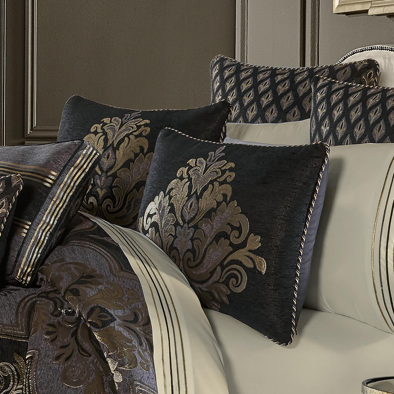 Savoy Pewter Bedding Collection by J Queen New York | Paul's Home