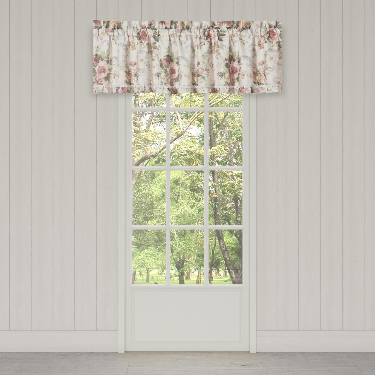 Chablis Rose Gold Straight Valance by Royal Court | Paul's Home