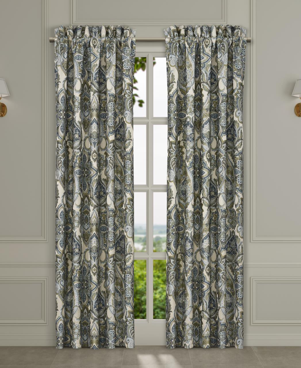 Avellino Spa Curtain Pair by J Queen New York | Paul's Home Fashions