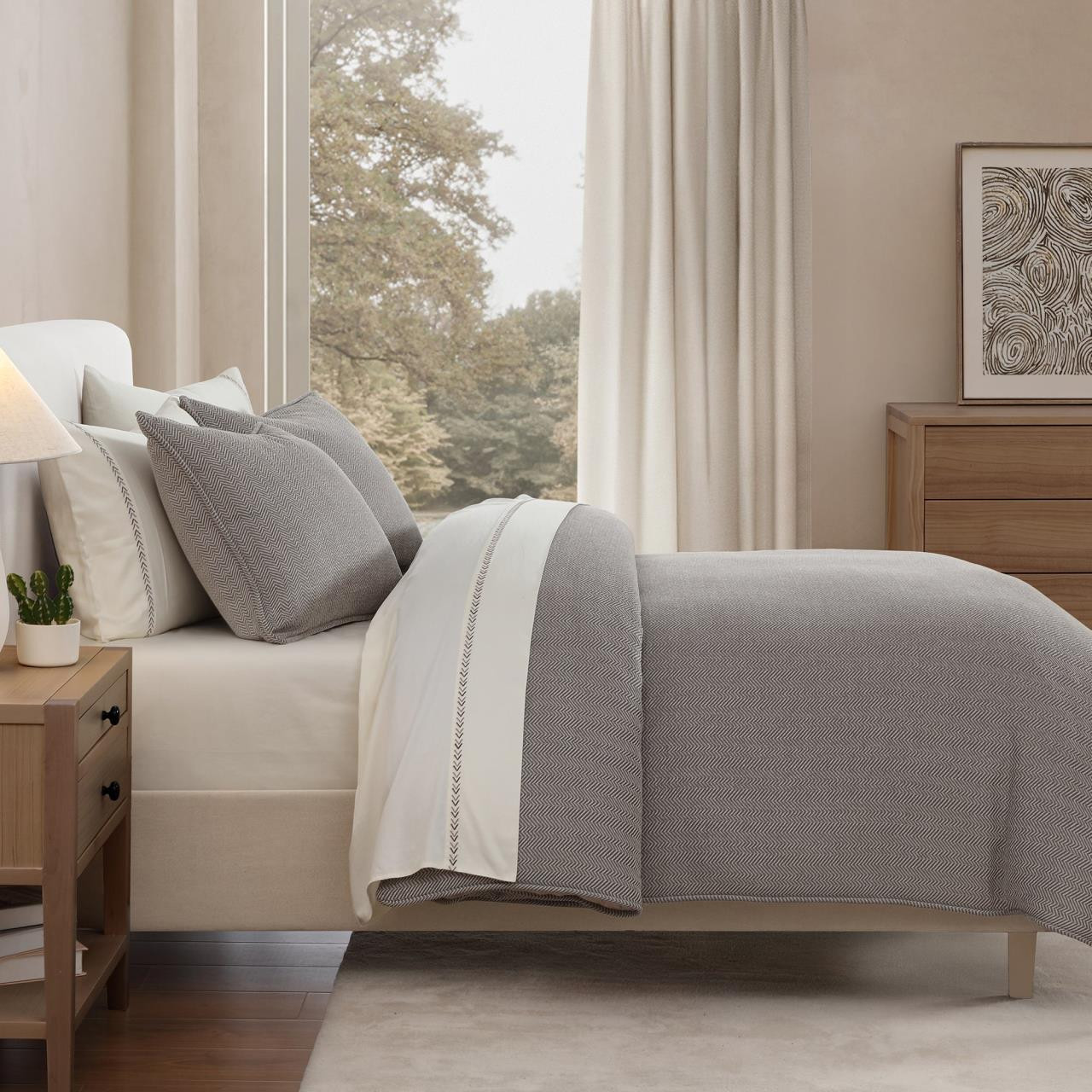 HiEnd Accents Chenille Herringbone Comforter - Thumbnail 2