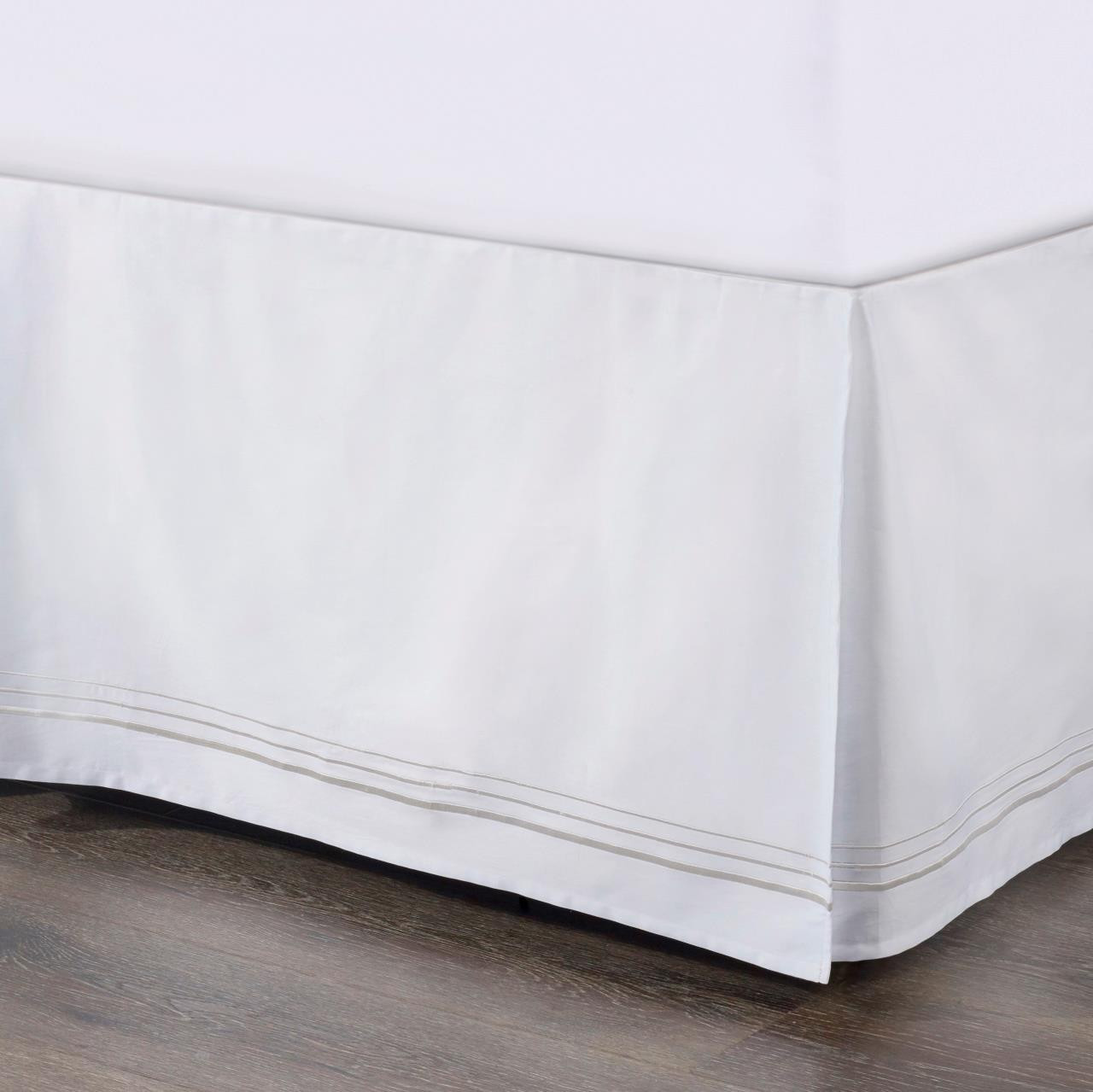 HiEnd Accents Embroidered Border Bed Skirt - Thumbnail 4
