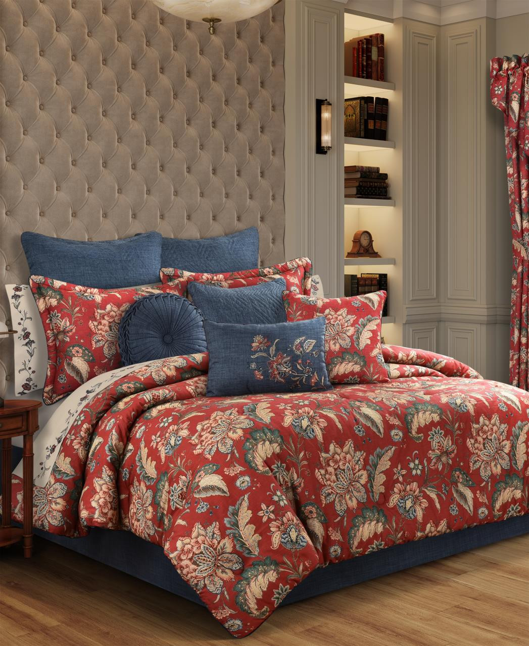 Enchanted Garden Red Comforter Set by J Queen New York | Paul's