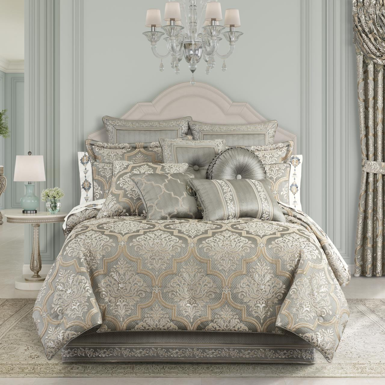 Martina Sage Comforter Set by J Queen New York | Paul's Home Fashions