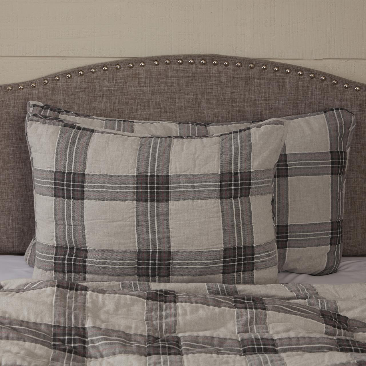 Twilight Plaid Pillow Sham by VHC Brands - Paul's Home Fashions
