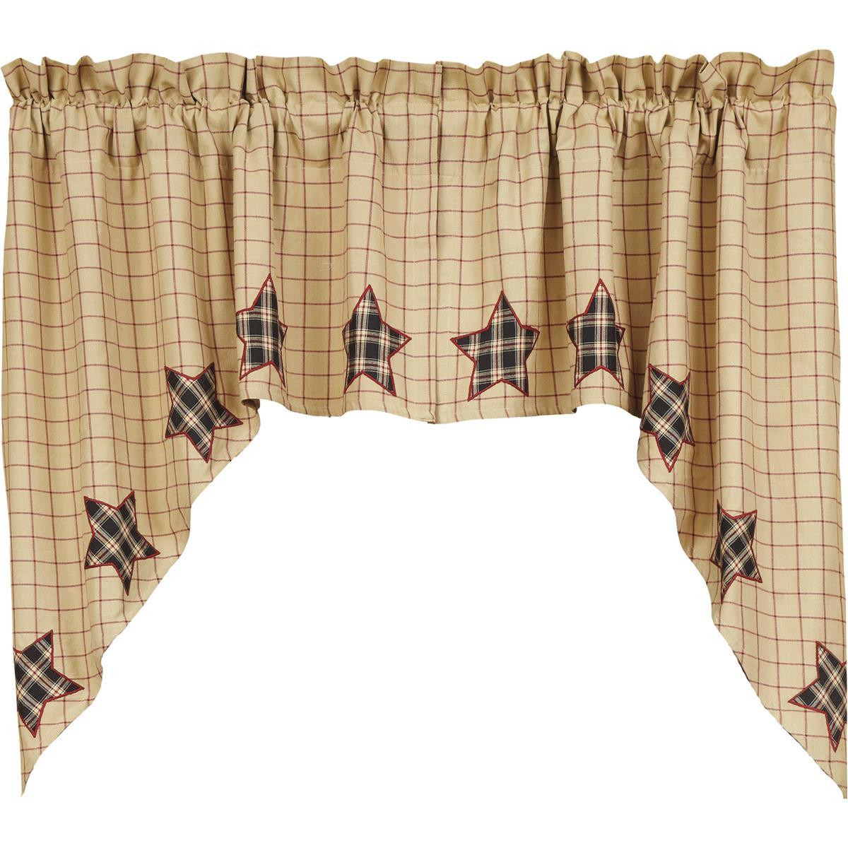 VHC Brands Bingham Star Applique Swag