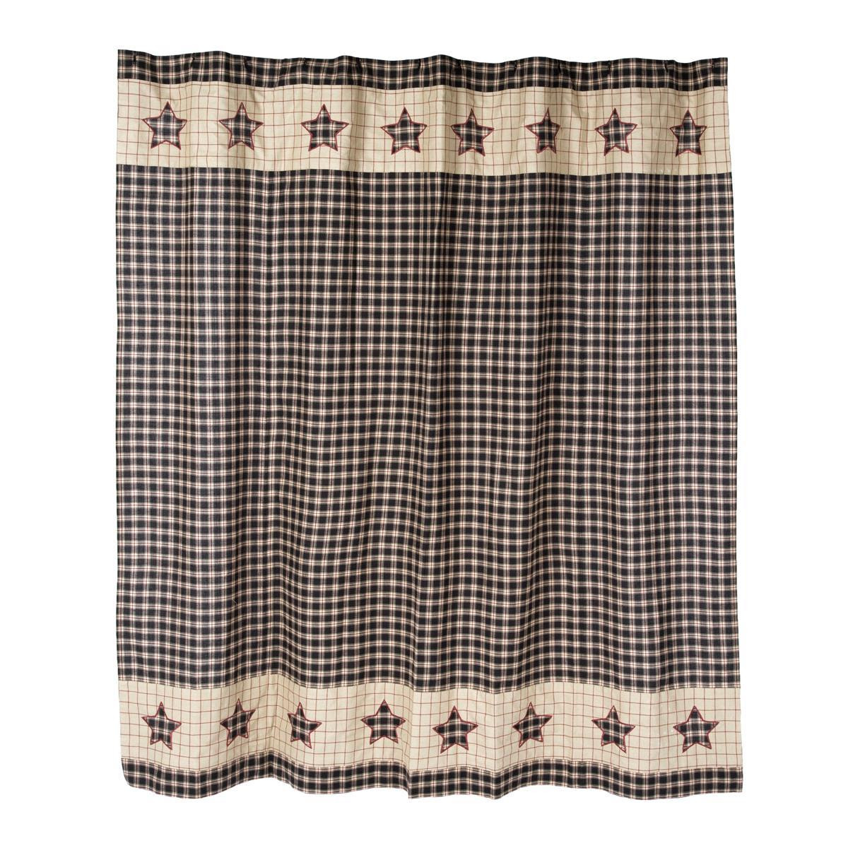VHC Brands Bingham Star Shower Curtain
