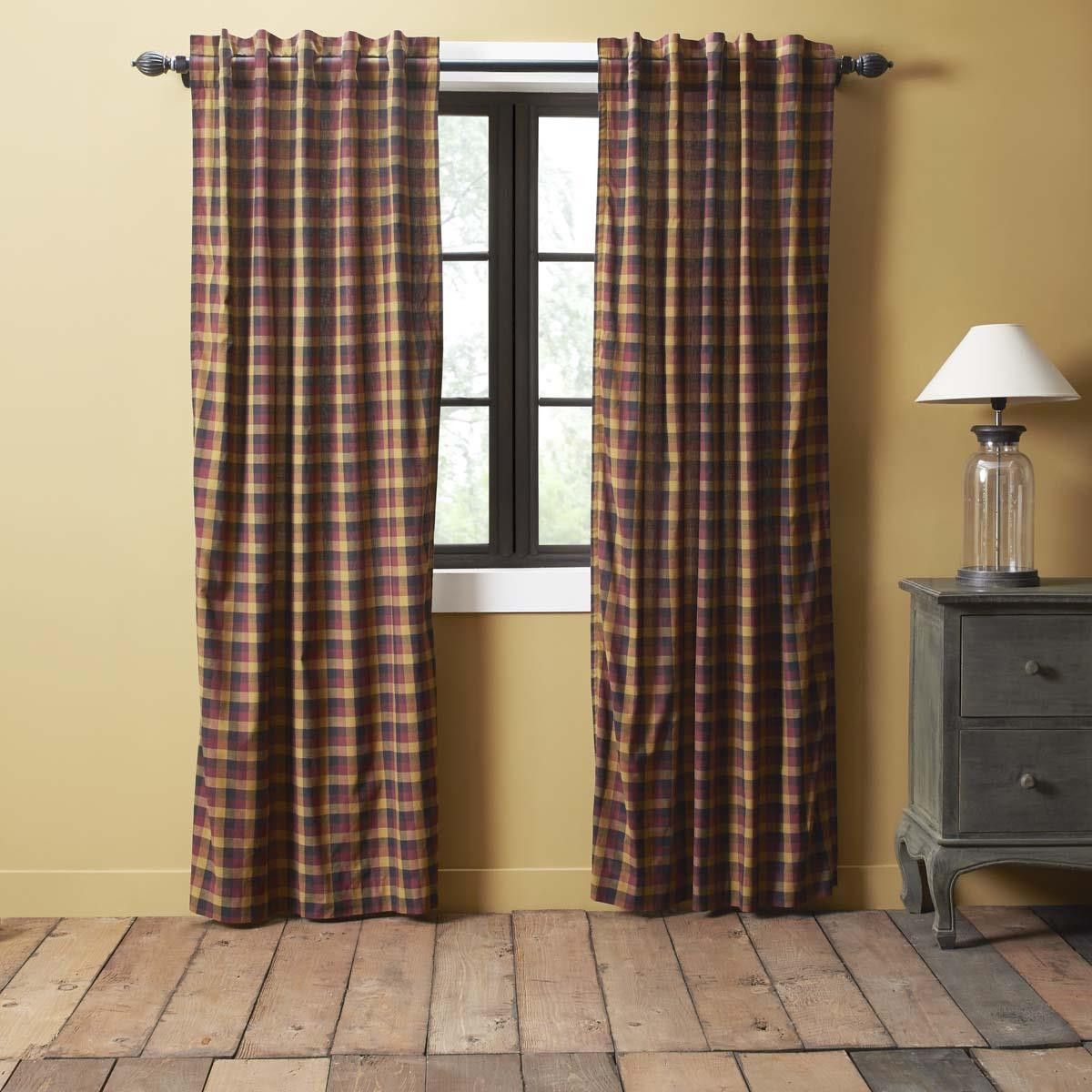 VHC Brands Primitive Check Curtains