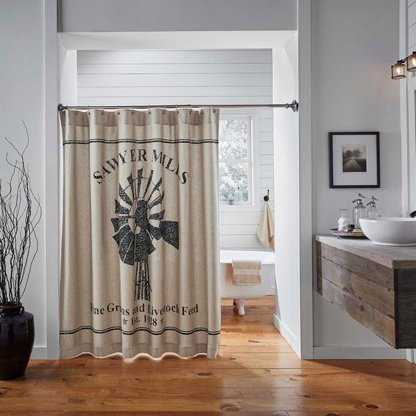VHC Brands Sawyer Mill Shower Curtain - Thumbnail 2