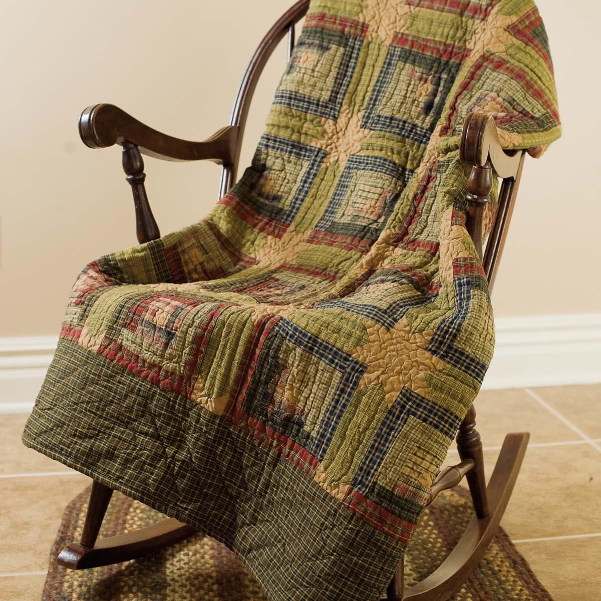 VHC Brands Tea Cabin Throw