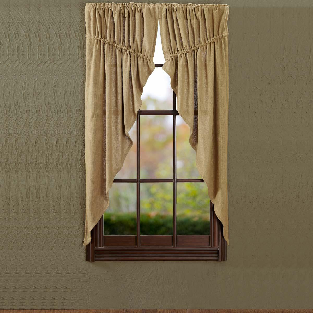 VHC Brands Burlap Prairie Curtain - Thumbnail 3