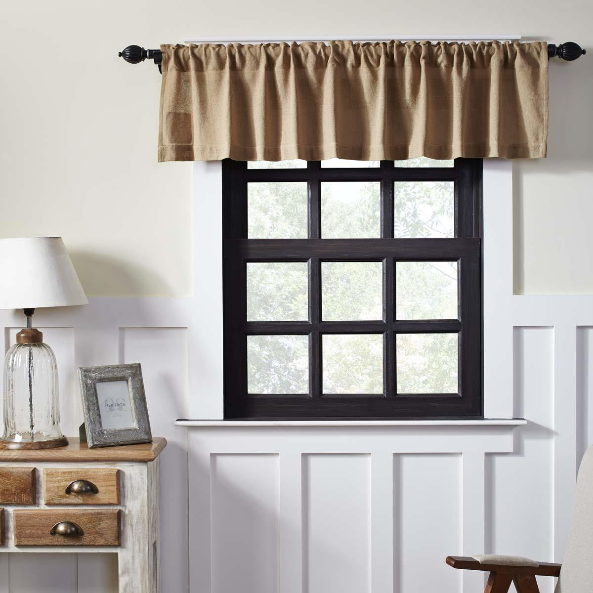VHC Brands Burlap Valance
