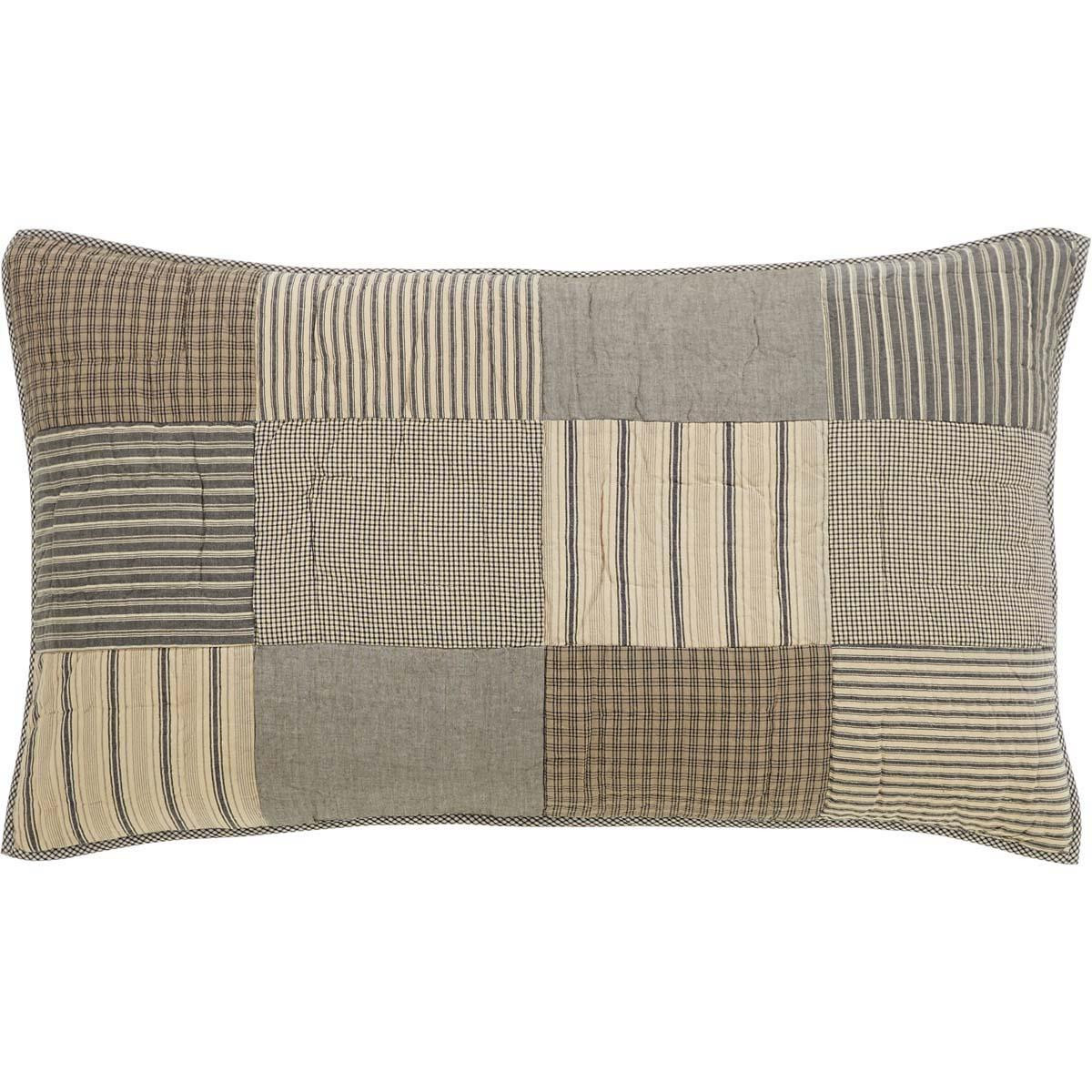 VHC Brands Sawyer Mill Ticking Stripe Sham